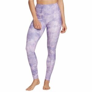 CALIA Essential Printed Leggings Purple Textured Geo - Small